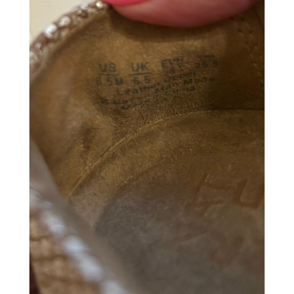 Naturalizer Thea 3 Leather Espadrille Comfort Slip On Shoe Beige Shimmer 8.5 M - Picture 9 of 10
